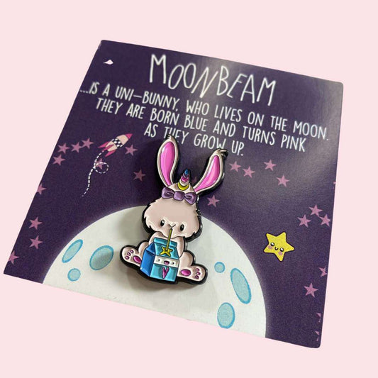 Moonbeam enamel pin