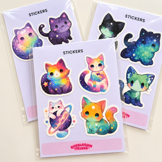Cosmic cats sticker pack
