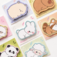 Cute animal memo sticky notes