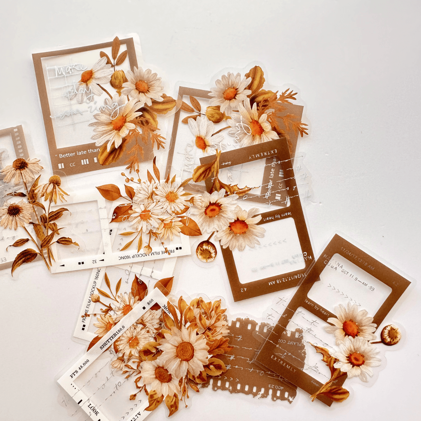 Vintage flowers & frames sticker packs