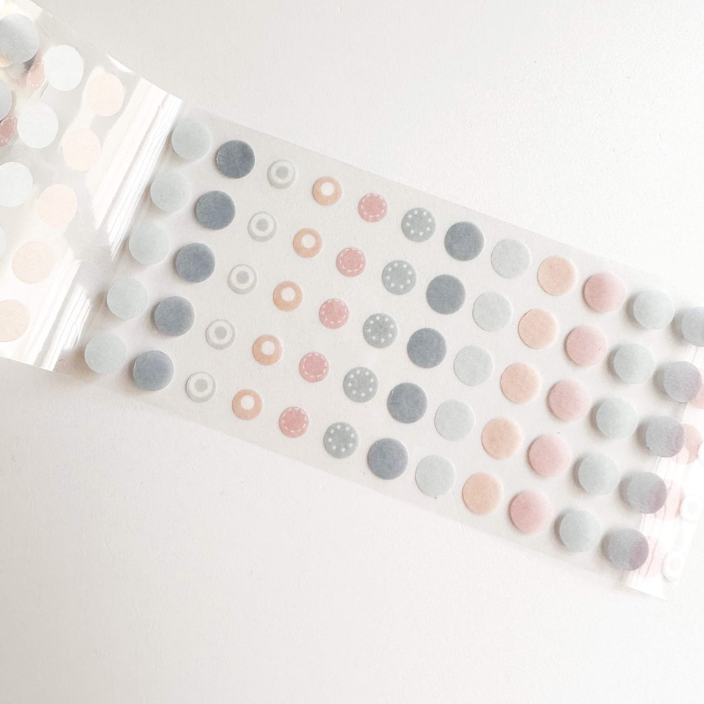 Washi dot sticker roll - Soft hues
