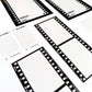 Black and white PET film stickers