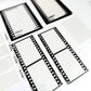 PET black and white film frames stickers - 15pcs