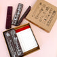 Foam stamp kit with paper pad - Flower mail