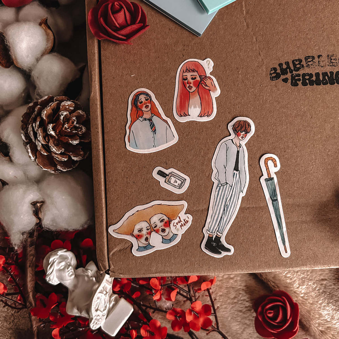 Girls sticker pack - mixed – Bubblegumfringe