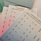 Gradient index label tabs