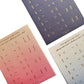 Gradient index label tabs