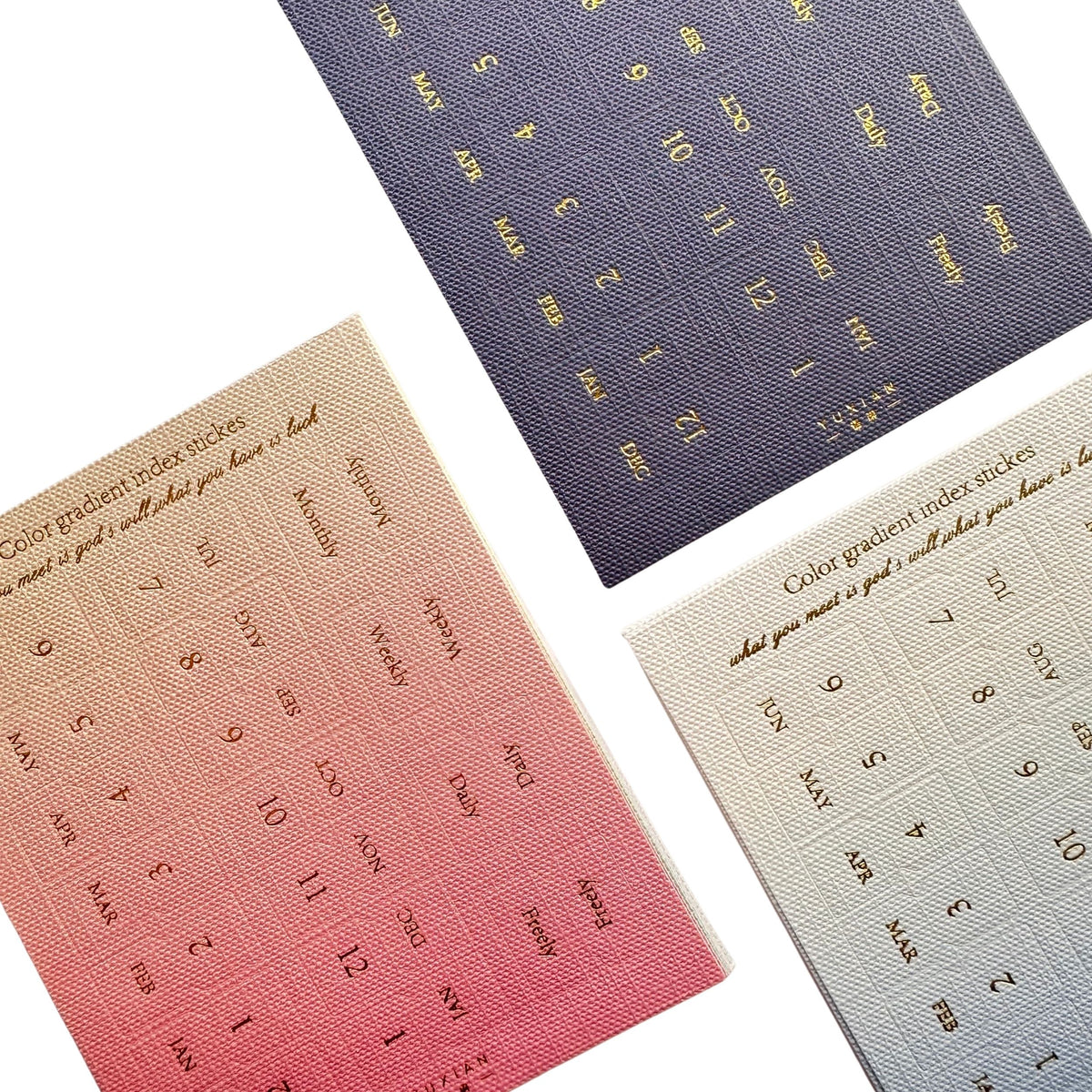 Gradient index label tabs