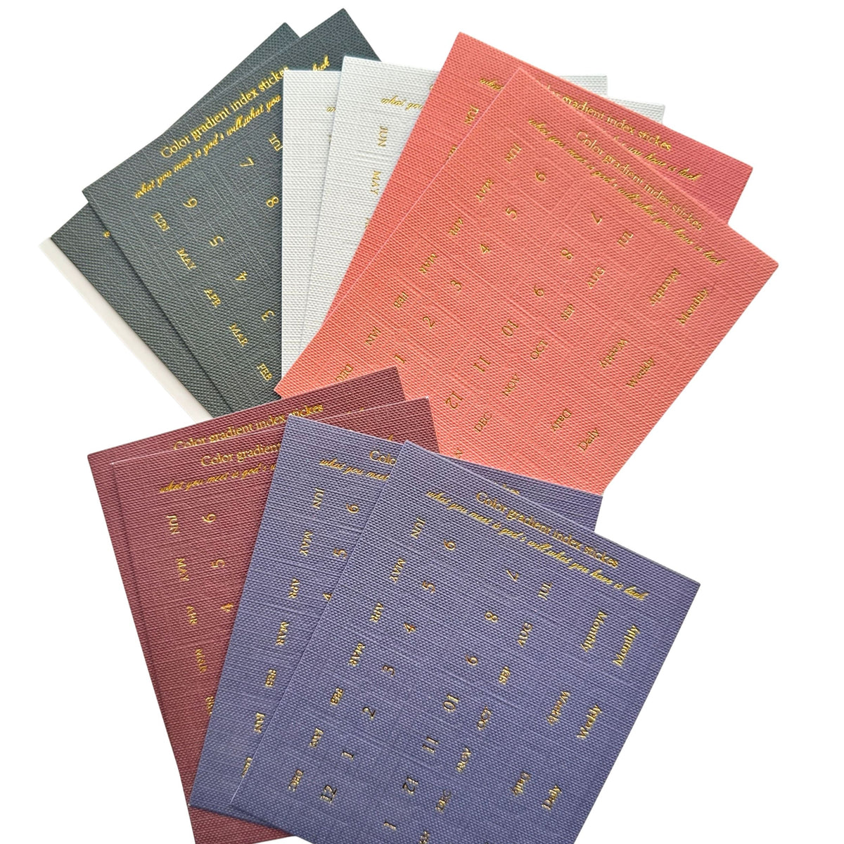 Gradient index label tabs