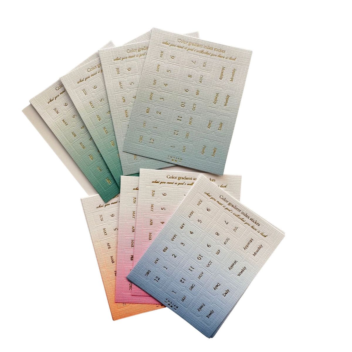 Gradient index label tabs