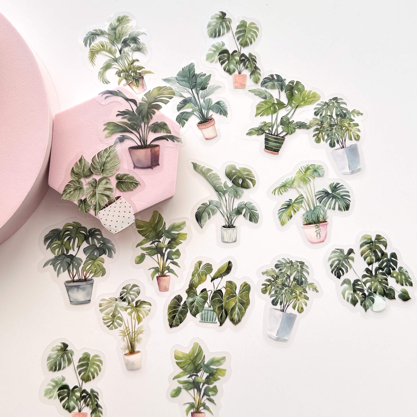 Greenery PET sticker pack - Potted house plants - Style 2 - 30pcs