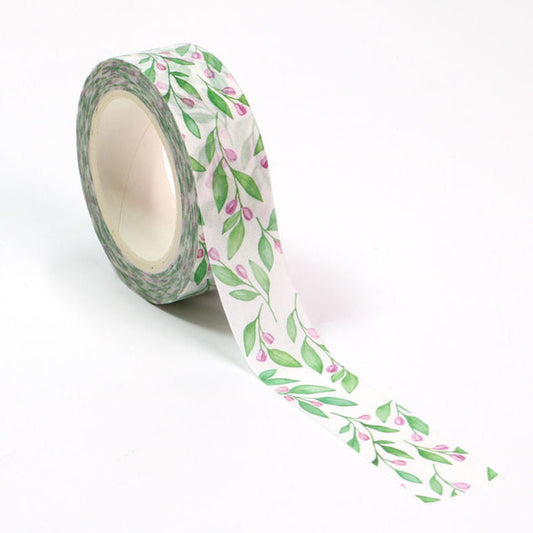 Watercolour leaves washi tape