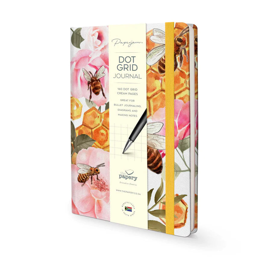 Insect hardcover dot grid journal - Buzzing bees