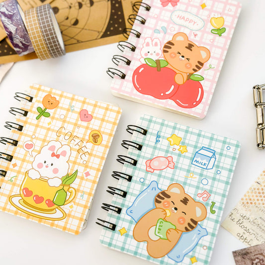 Mini spiral Kawaii lined notebooks