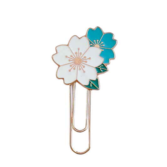 Sakura metal paperclip