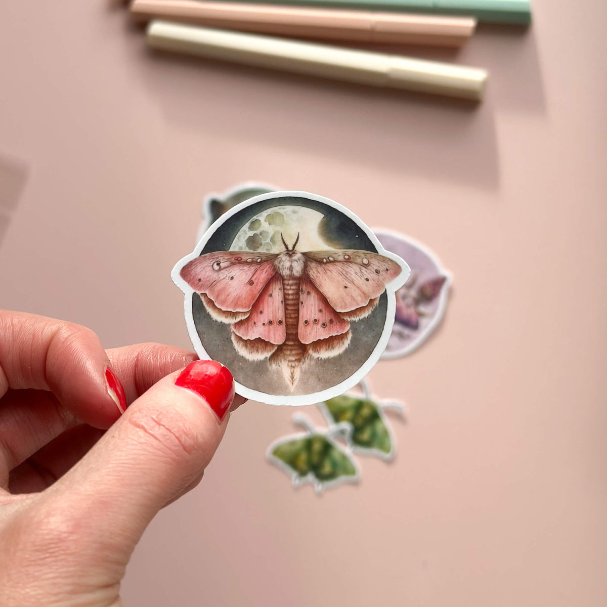 Moths sticker pack - Style 1 – Bubblegumfringe