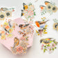 Holographic bird & flowers sticker packs - 20pcs