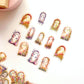 Romantic florals PET sticker pack - Windows - 40pcs