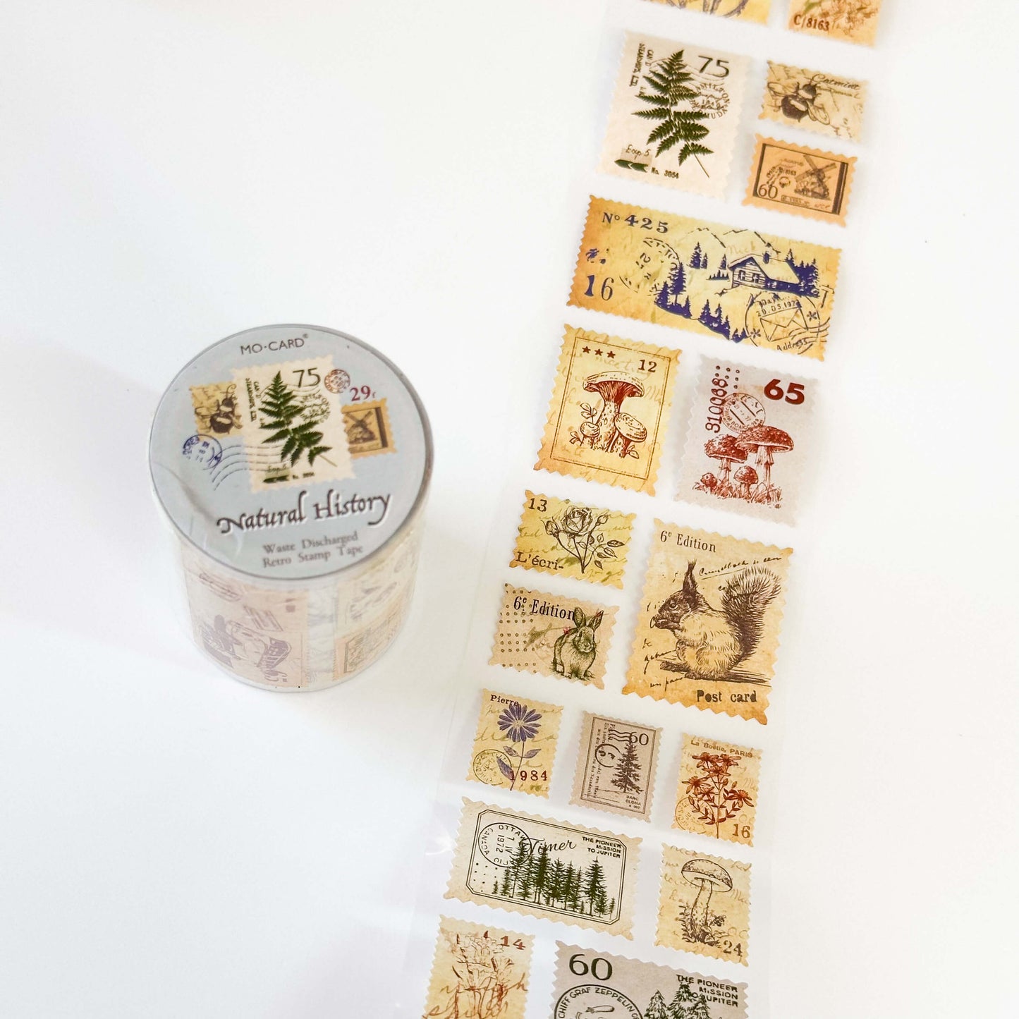 Stamp sticker roll - Natural history
