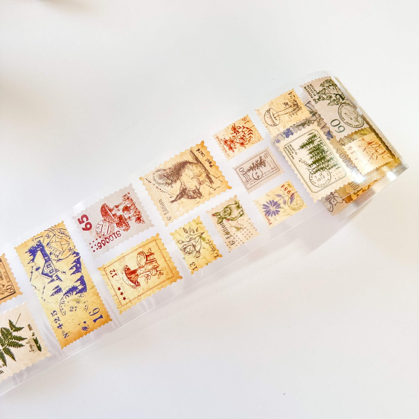 Stamp sticker roll - Natural history
