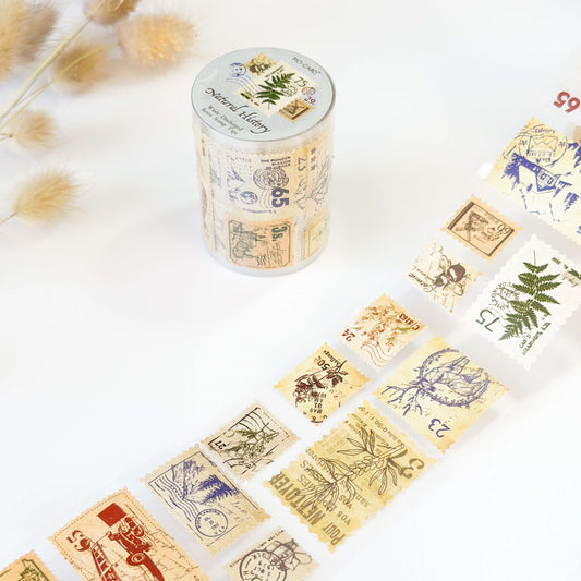PET strip sticker tape - Natural history stamps