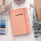 Personalised PU leather A5 dotted journal - Soft pink