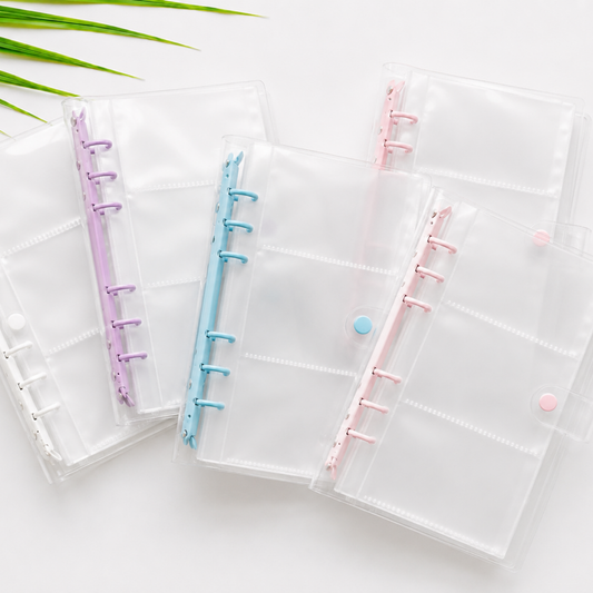 3 pocket Clear PVC Glitter Album