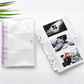 Soft A6 Clear Glitter loose-leaf pocket ring binder