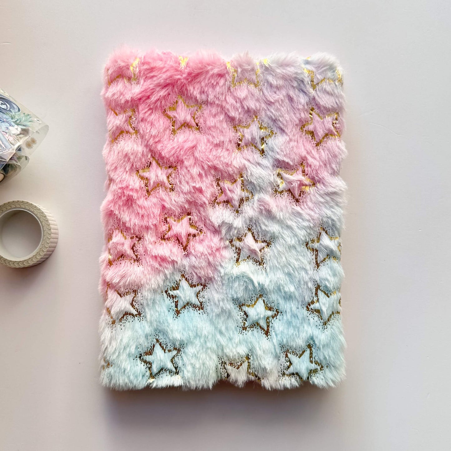 A5 Ruled Plush gradient hardcover notebook