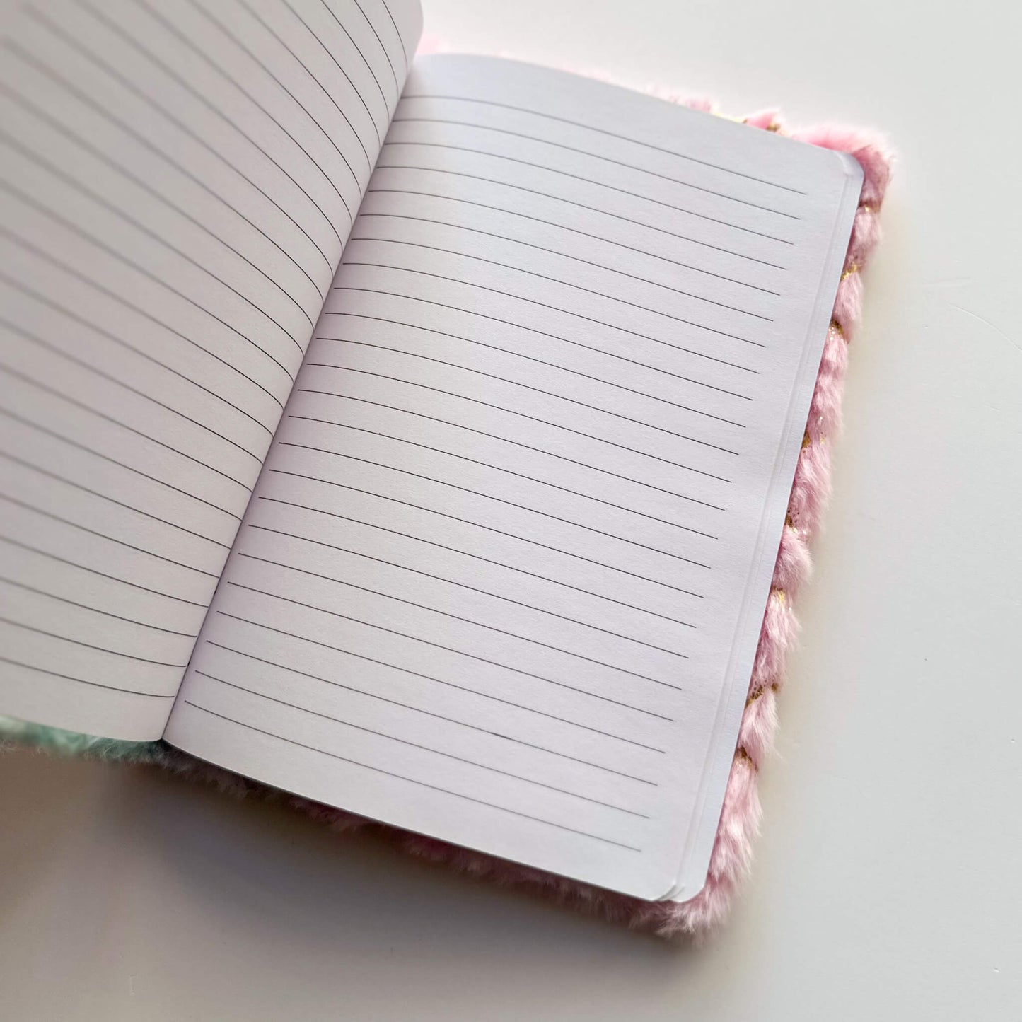 A5 Ruled Plush gradient hardcover notebook