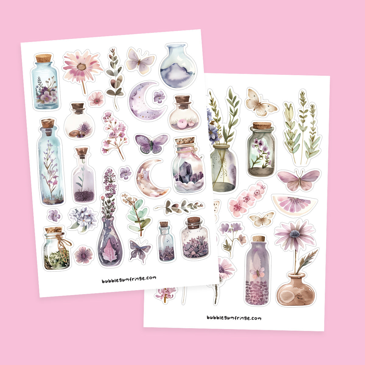 Jars sticker sheet set – Bubblegumfringe