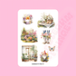 A5 Spring sticker sheet set
