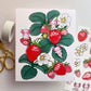 FabriKay Fruit Fairy Sticker Sheet & Art Print Set - Strawberry Axolotl
