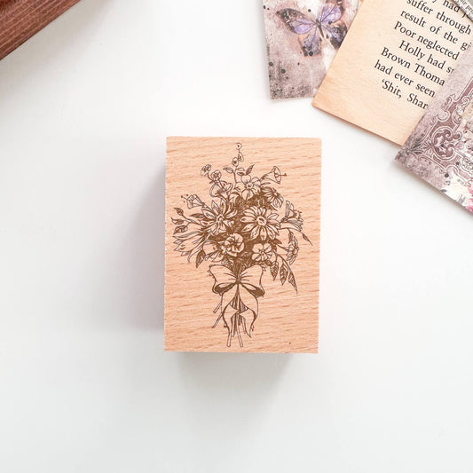 Wooden stamp - Bouquet Flower style 2