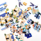 Travel-Themed deco PET sticker pack