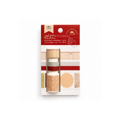 Premium collection washi tape sets - 3 rolls