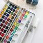 Watercolour paint set in tin box - 72 colours