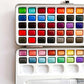 Watercolour paint set in tin box - 72 colours