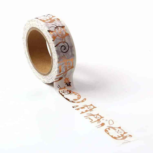 Gold Cats washi tape