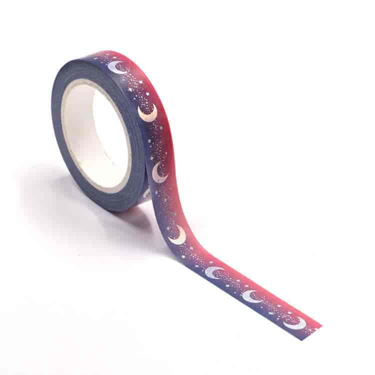 Silver luna washi tape