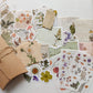 Paper and sticker bundle - Flowers