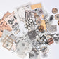 Aquatic academia ephemera bundle - 100 pcs - DETAIL