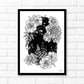 Night garden art print