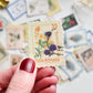 Flowers stamp sticker set