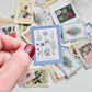 Flowers stamp sticker set