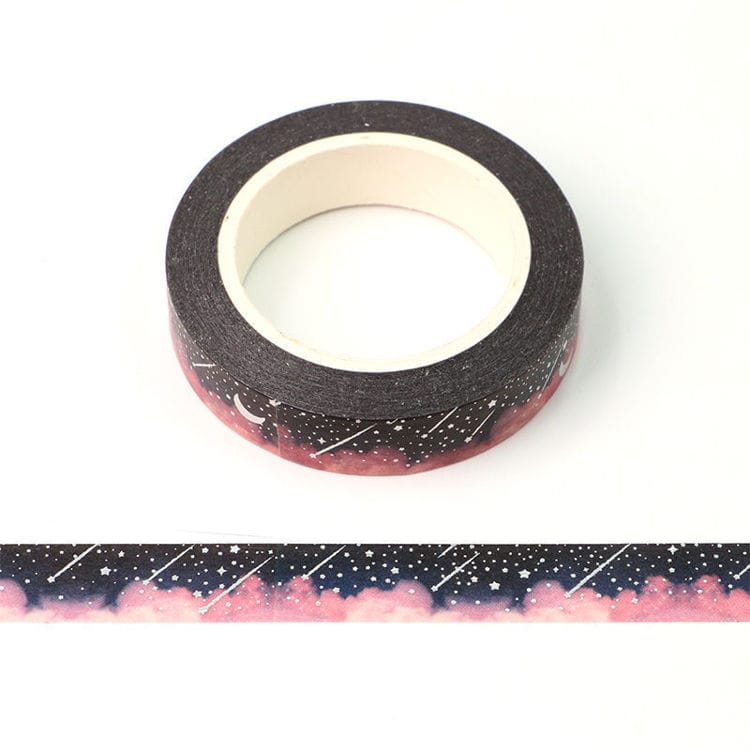 Falling stars washi tape - 10m