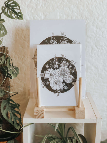Flower void art print