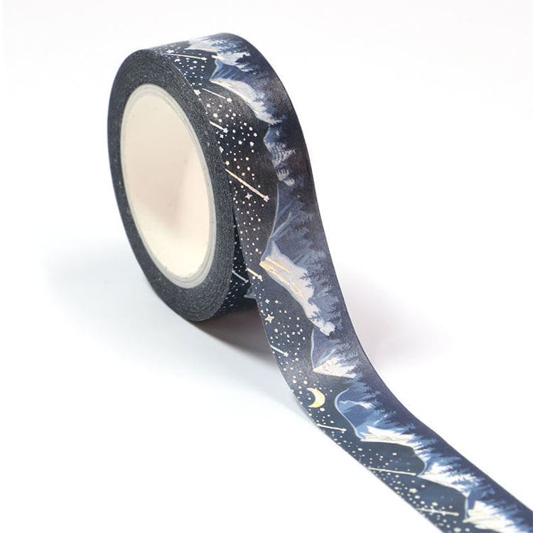 Snow forest washi tape - 10m