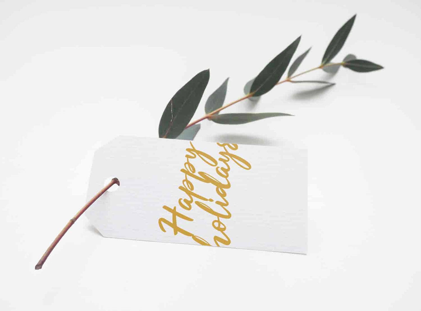 Printable Christmas gift tags (gold pack)