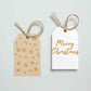 Printable Christmas gift tags (gold pack)